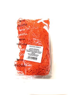 Czech Seed Beads Rocailles Opaque Dark Orange Size 10/0-93140