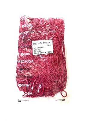 Czech Seed Beads Rocailles Opaque Maroon Size 10/0-93300